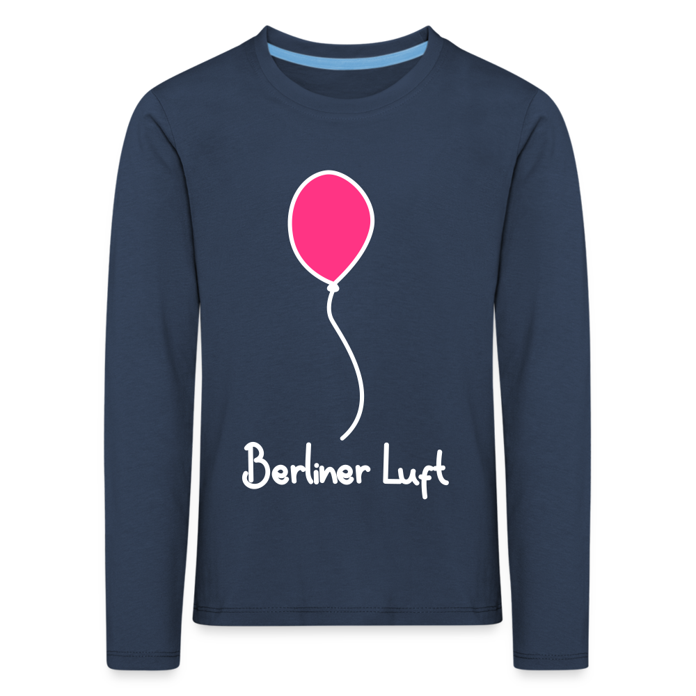 Berliner Luftballon - Kinder Langarmshirt - navy