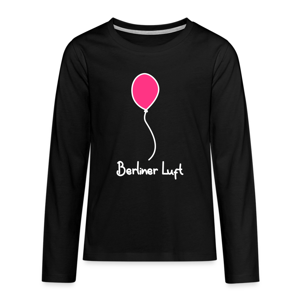Berliner Luftballon - Teenager Langarmshirt - black