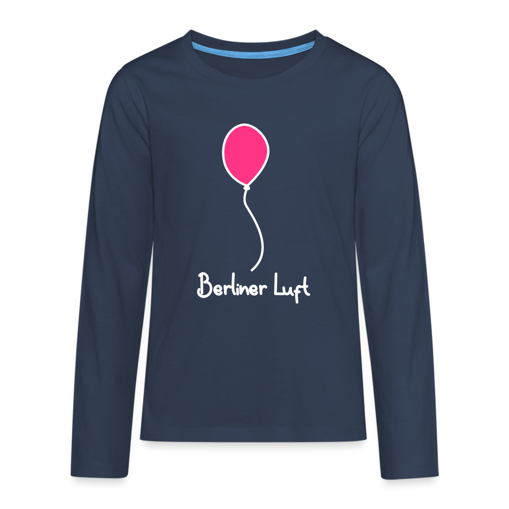 Berliner Luftballon - Teenager Langarmshirt - navy