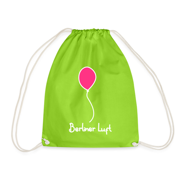 Berliner Luft - Turnbeutel - neon green