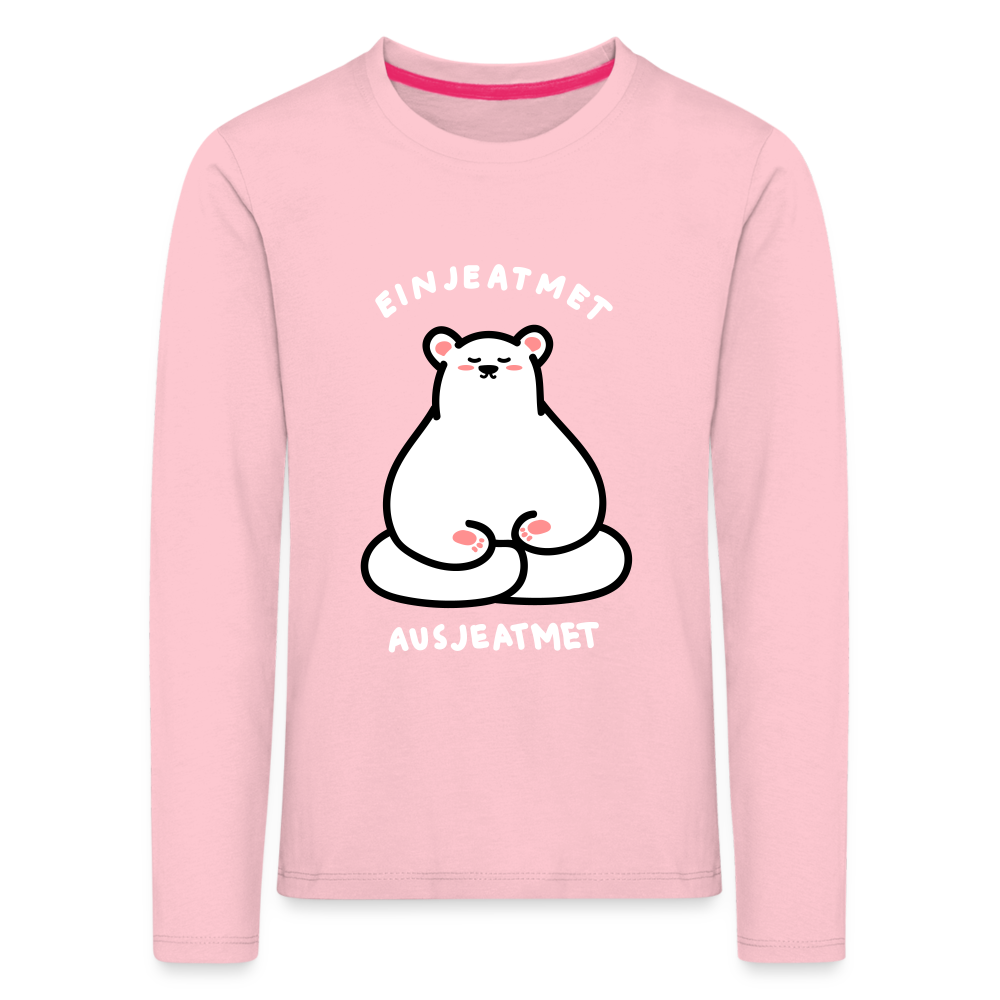 Einjeatmet - Kinder Langarmshirt - rose shadow