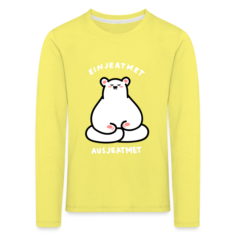 Einjeatmet - Kinder Langarmshirt - yellow