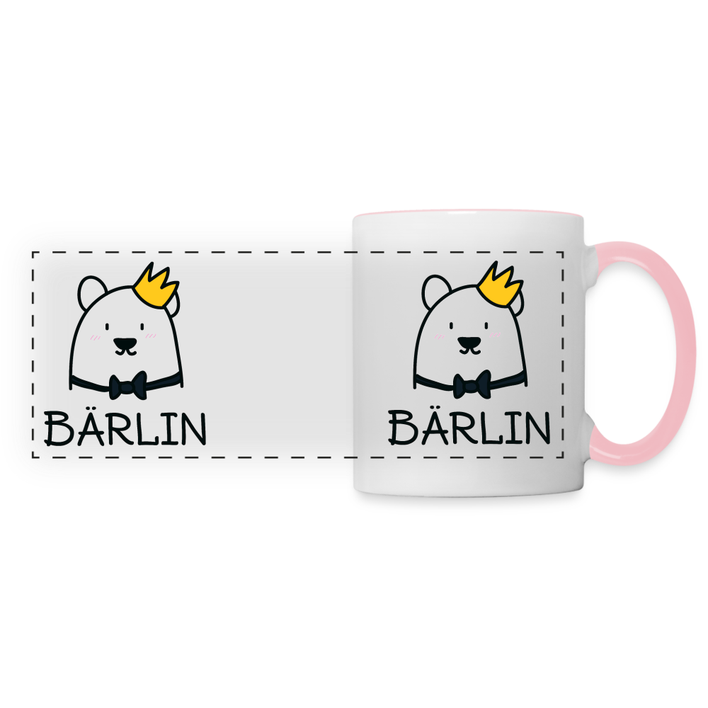 Bärlin - Tasse zweifarbig - white/pink