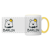 Bärlin - Tasse zweifarbig - white/yellow
