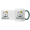 Bärlin - Tasse zweifarbig - white/dark green