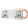 Bärlin - Tasse zweifarbig - white/orange