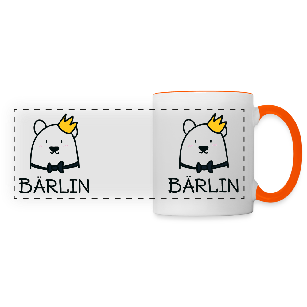 Bärlin - Tasse zweifarbig - white/orange