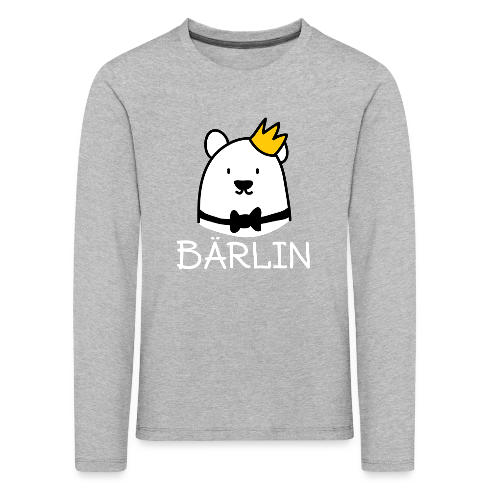 Bärlin - Kinder Langarmshirt - heather grey