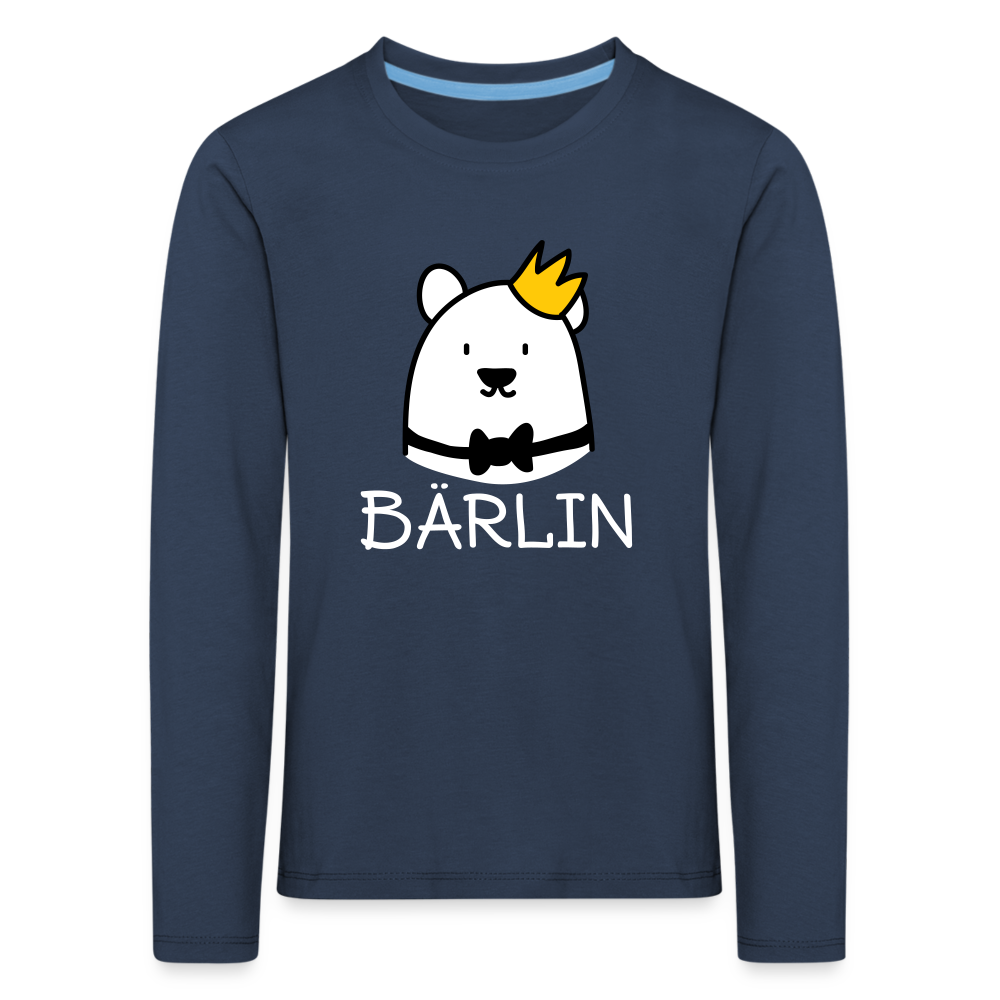 Bärlin - Kinder Langarmshirt - navy