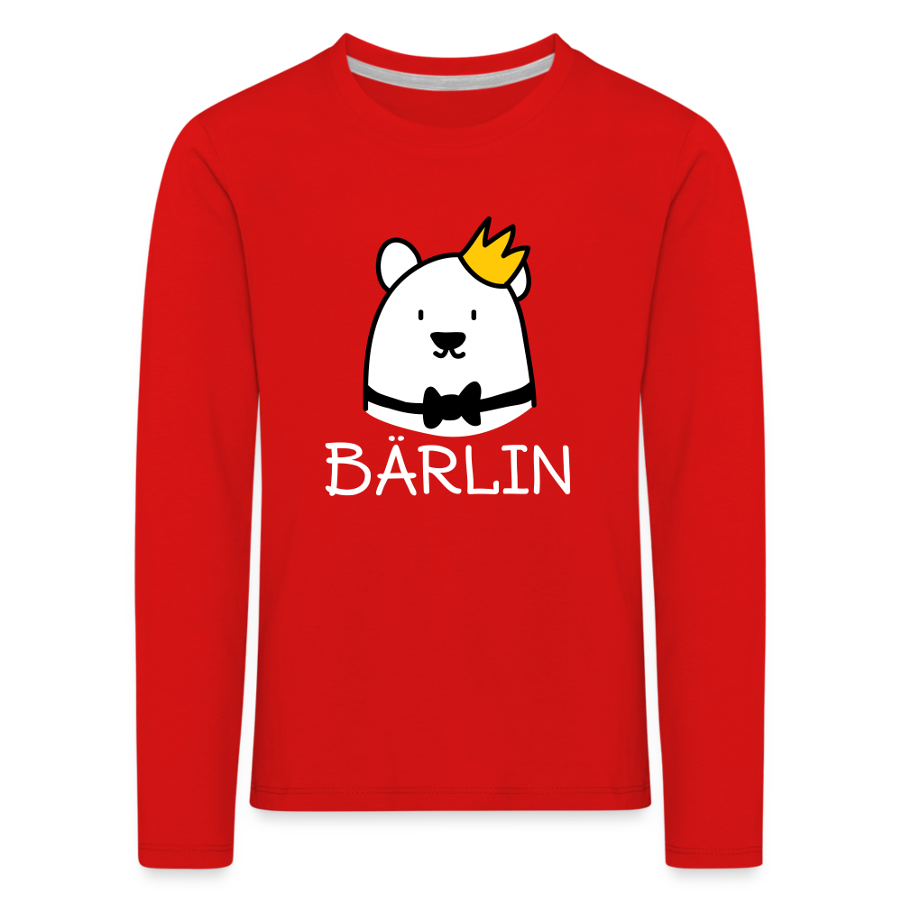 Bärlin - Kinder Langarmshirt - red