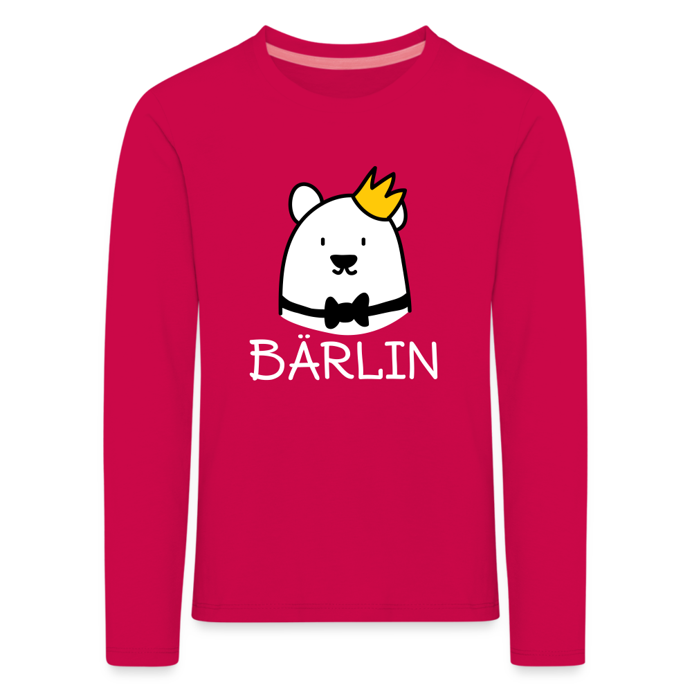 Bärlin - Kinder Langarmshirt - dark pink