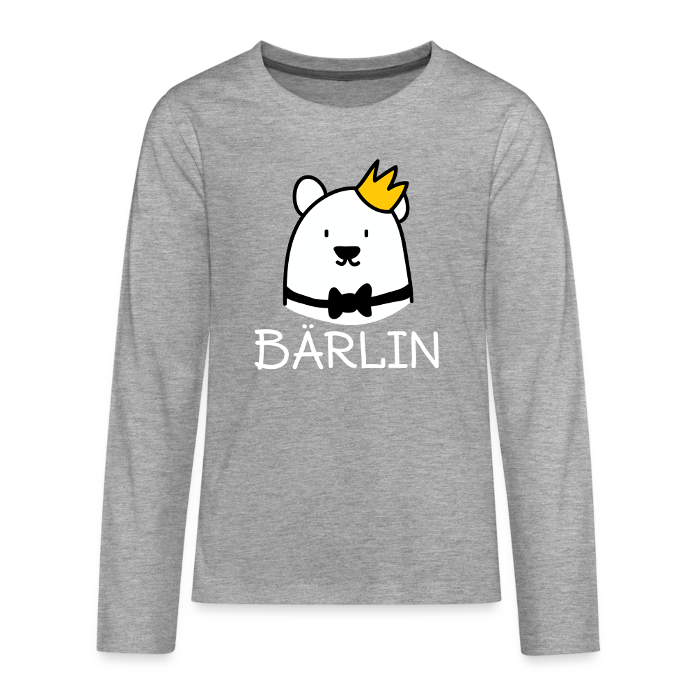Bärlin - Teenager Langarmshirt - heather grey
