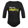 Mach keen Rabatz - Bio-Langarmbody - black