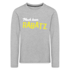 Mach keen Rabatz - Kinder Langarmshirt - heather grey