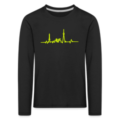 Herzschlag für Fahrradfahrer - Kinder Langarmshirt