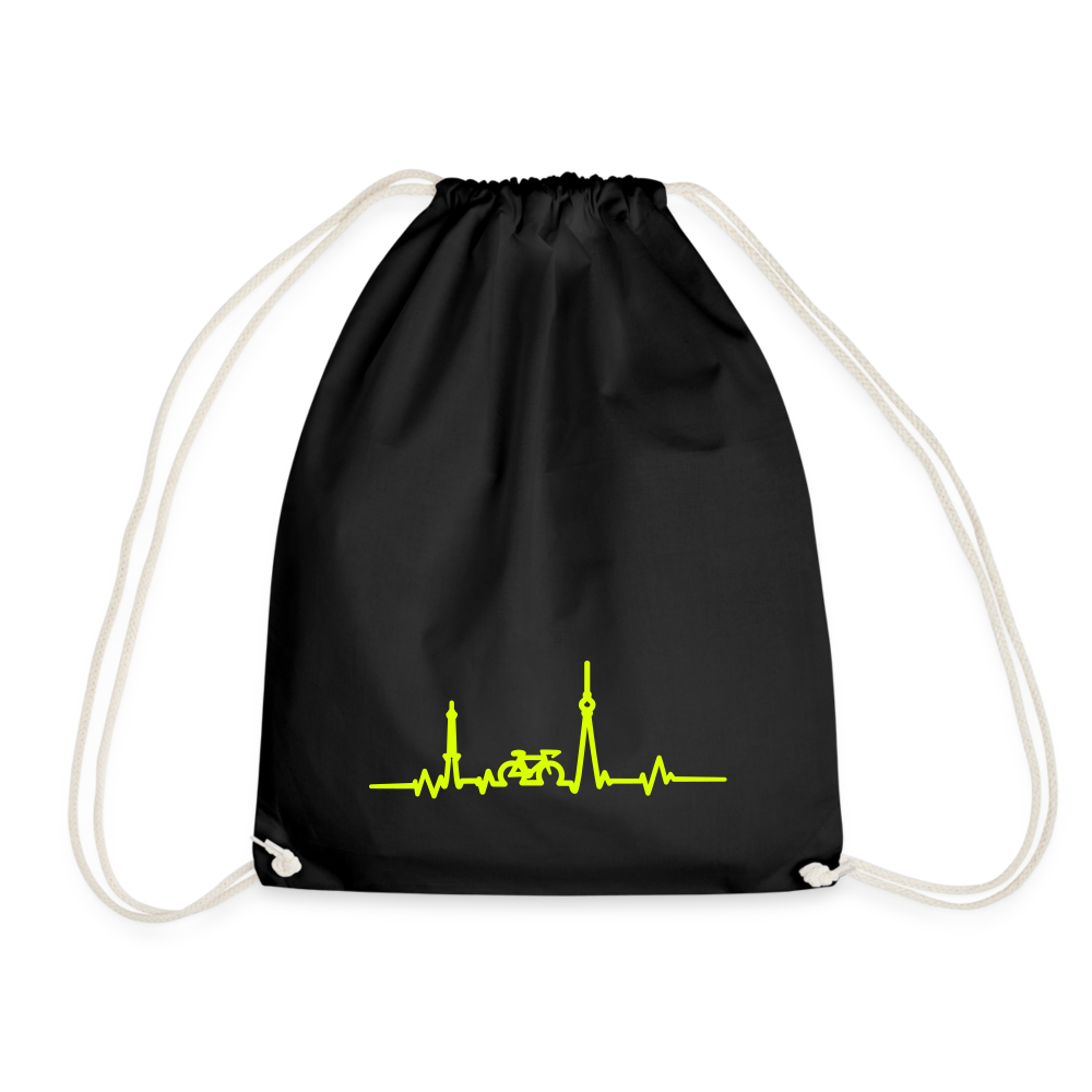 Herzschlag für Fahrradfahrer - Tasse einfarbig - black