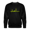 Herzschlag für Fahrradfahrer - Männer Premium Sweatshirt - black