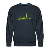 Herzschlag für Fahrradfahrer - Männer Premium Sweatshirt - navy