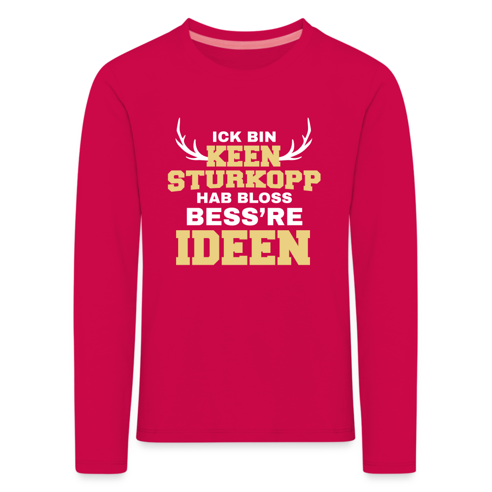 Sturkopp - Kinder Langarmshirt - dark pink