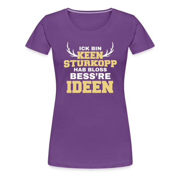 Sturkopp - Frauen Premium T-Shirt - purple