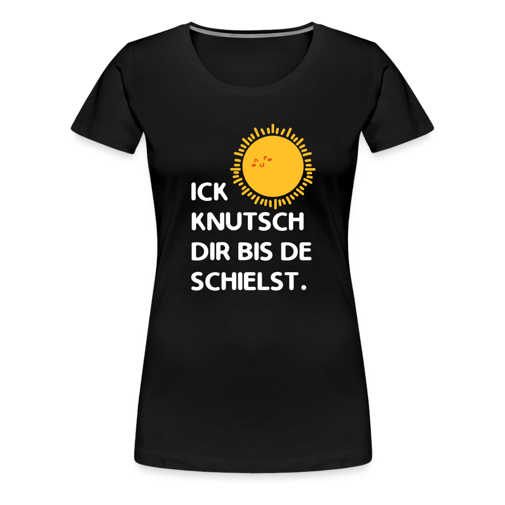 Ick knutsch dir Sonne! - Frauen Premium T-Shirt - black