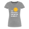Ick knutsch dir Sonne! - Frauen Premium T-Shirt - heather grey