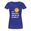 Ick knutsch dir Sonne! - Frauen Premium T-Shirt - royal blue