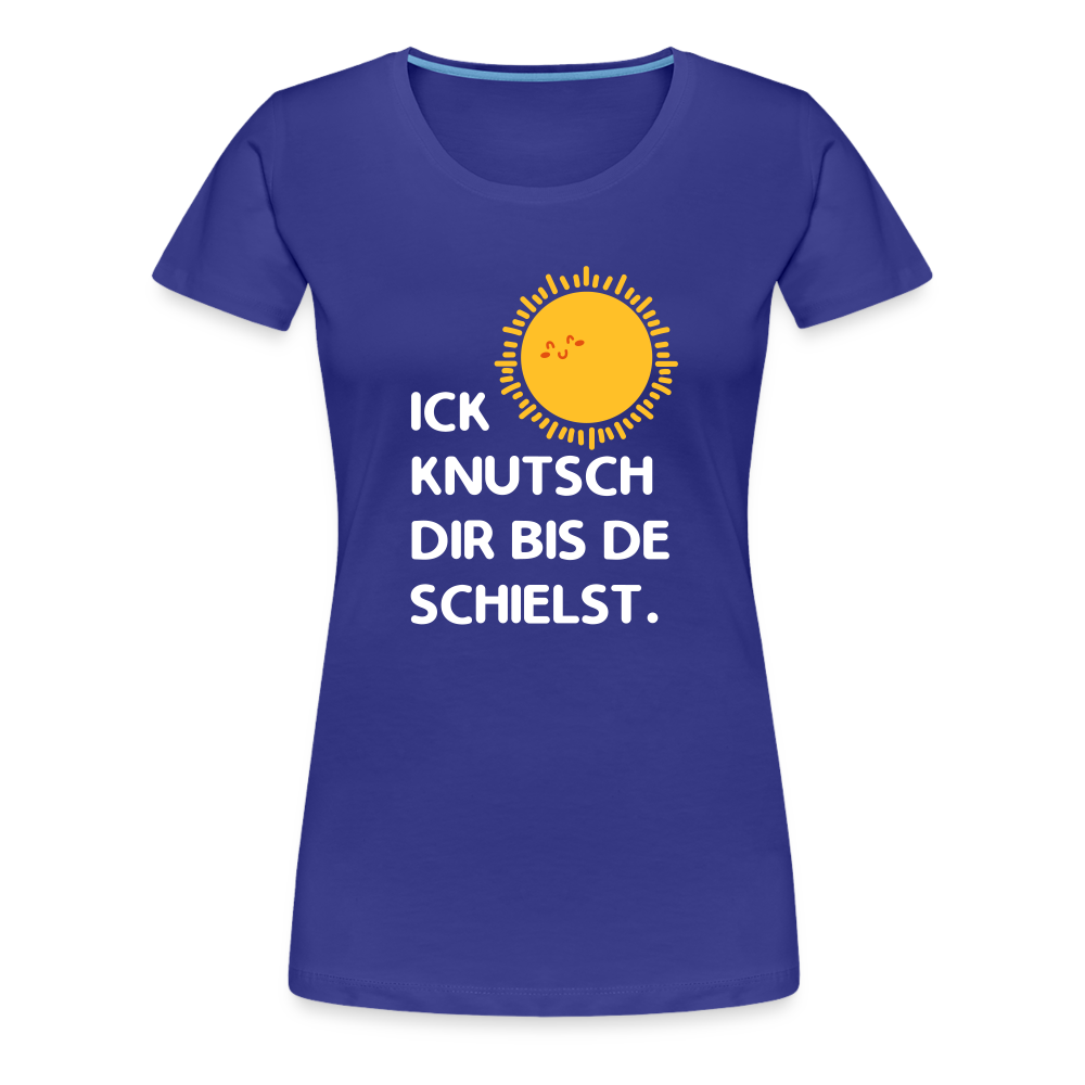 Ick knutsch dir Sonne! - Frauen Premium T-Shirt - royal blue