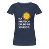 Ick knutsch dir Sonne! - Frauen Premium T-Shirt - navy