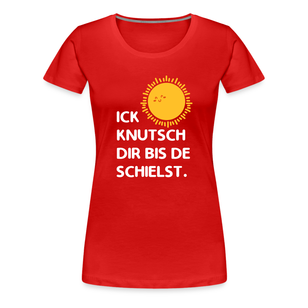 Ick knutsch dir Sonne! - Frauen Premium T-Shirt - red