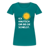 Ick knutsch dir Sonne! - Frauen Premium T-Shirt - diva blue