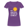 Ick knutsch dir Sonne! - Frauen Premium T-Shirt - purple