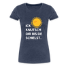 Ick knutsch dir Sonne! - Frauen Premium T-Shirt - heather blue