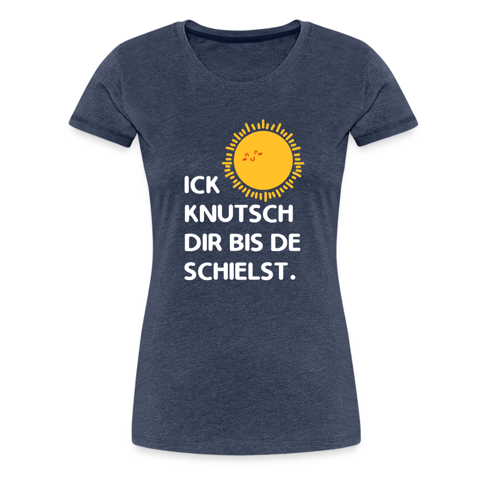 Ick knutsch dir Sonne! - Frauen Premium T-Shirt - heather blue