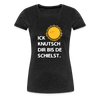 Ick knutsch dir Sonne! - Frauen Premium T-Shirt - charcoal grey