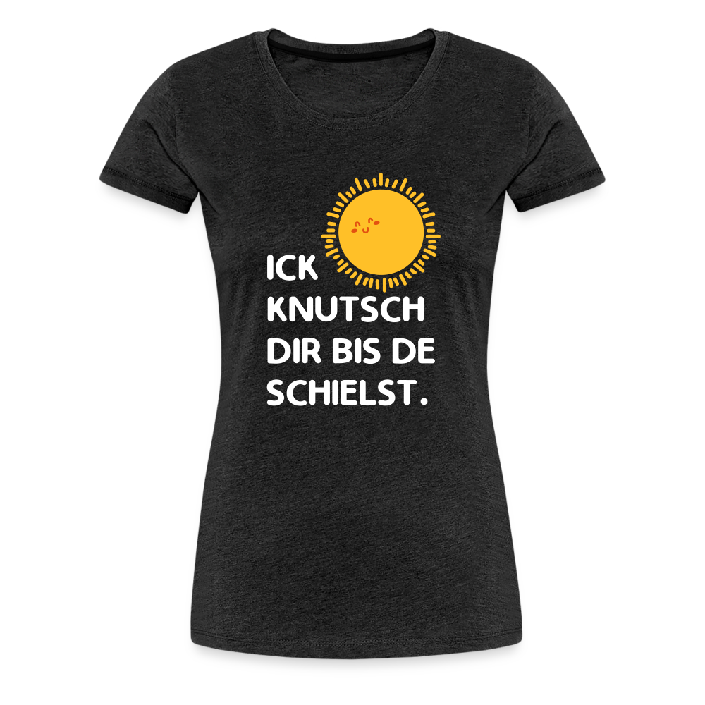 Ick knutsch dir Sonne! - Frauen Premium T-Shirt - charcoal grey