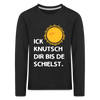 Ick knutsch dir Sonne! - Kinder Langarmshirt - black