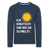 Ick knutsch dir Sonne! - Kinder Langarmshirt - navy