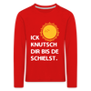 Ick knutsch dir Sonne! - Kinder Langarmshirt - red