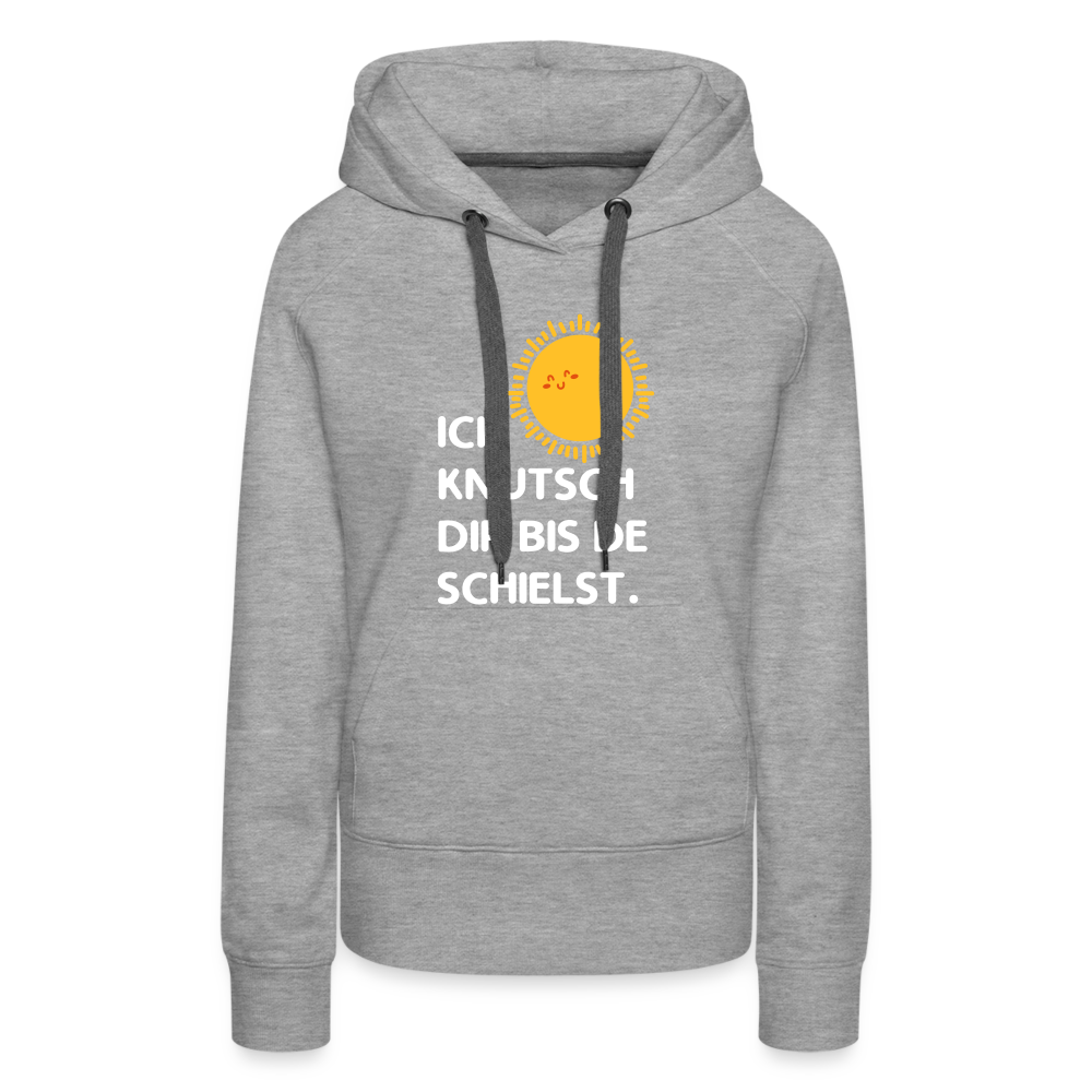 Ick knutsch dir Sonne! - Frauen Premium Hoodie - heather grey