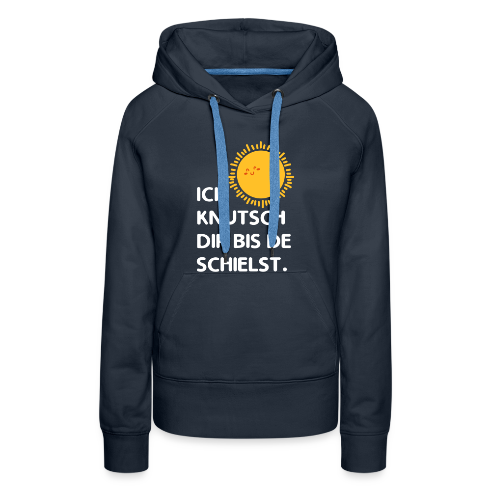 Ick knutsch dir Sonne! - Frauen Premium Hoodie - navy