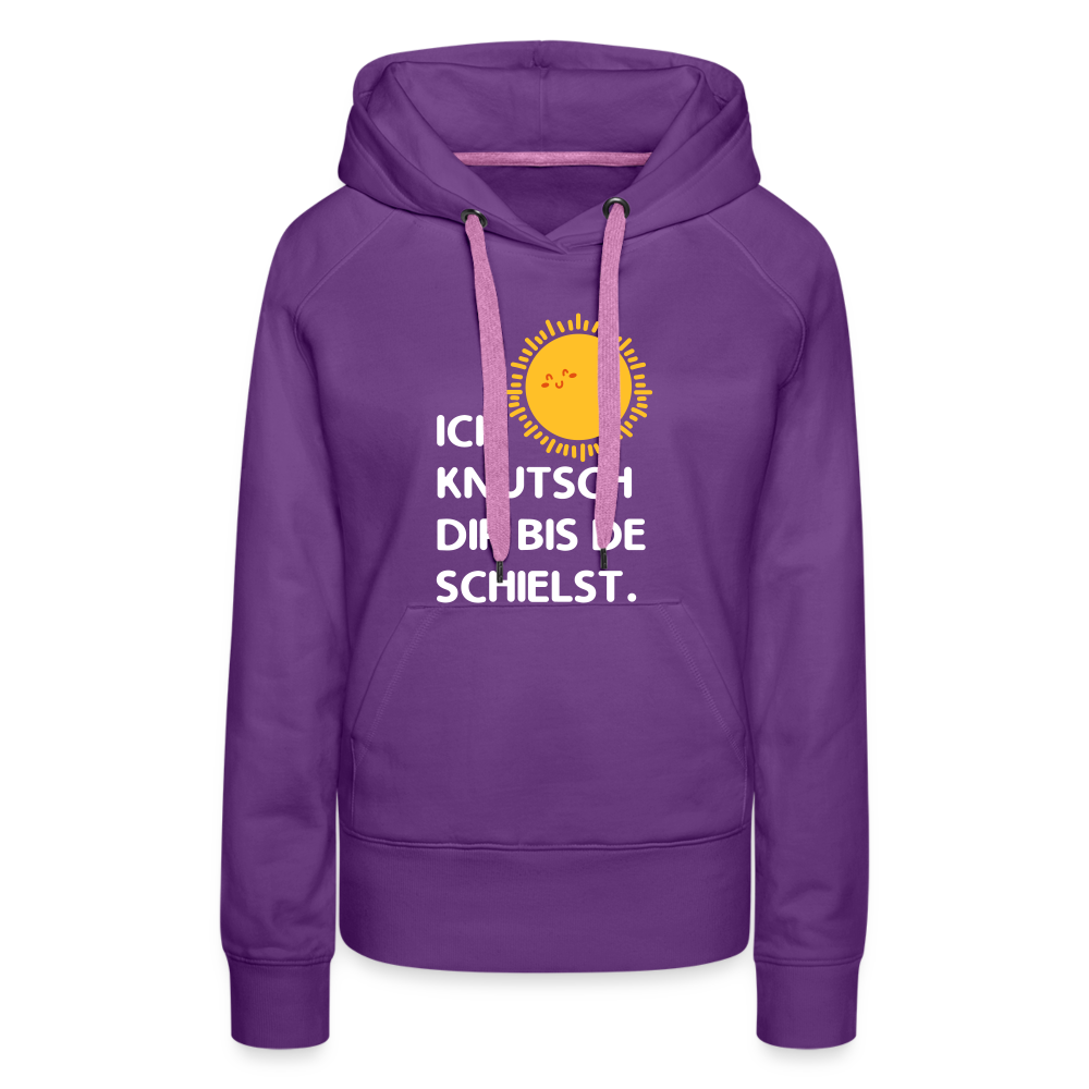 Ick knutsch dir Sonne! - Frauen Premium Hoodie - purple