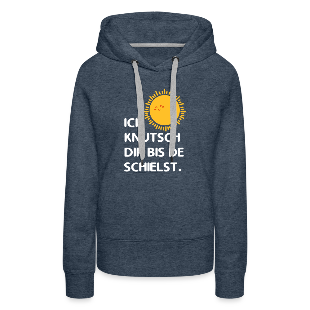 Ick knutsch dir Sonne! - Frauen Premium Hoodie - heather denim