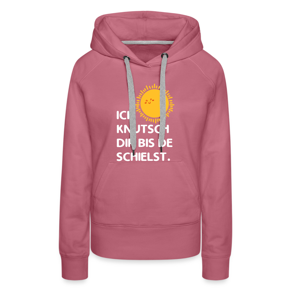 Ick knutsch dir Sonne! - Frauen Premium Hoodie - mauve
