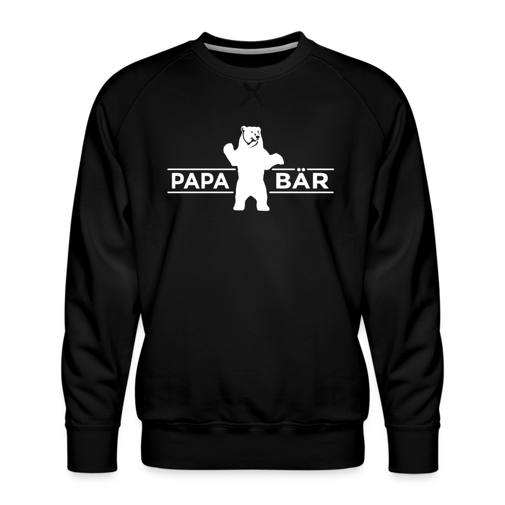 Papa Bär - Männer Premium Sweatshirt - black