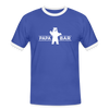 Papa Bär - Männer Ringer T-Shirt - blue/white