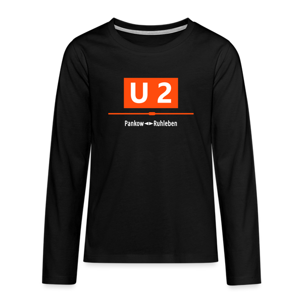 U2 Berlin - Teenager Langarmshirt - black