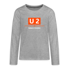 U2 Berlin - Teenager Langarmshirt - heather grey
