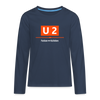 U2 Berlin - Teenager Langarmshirt - navy