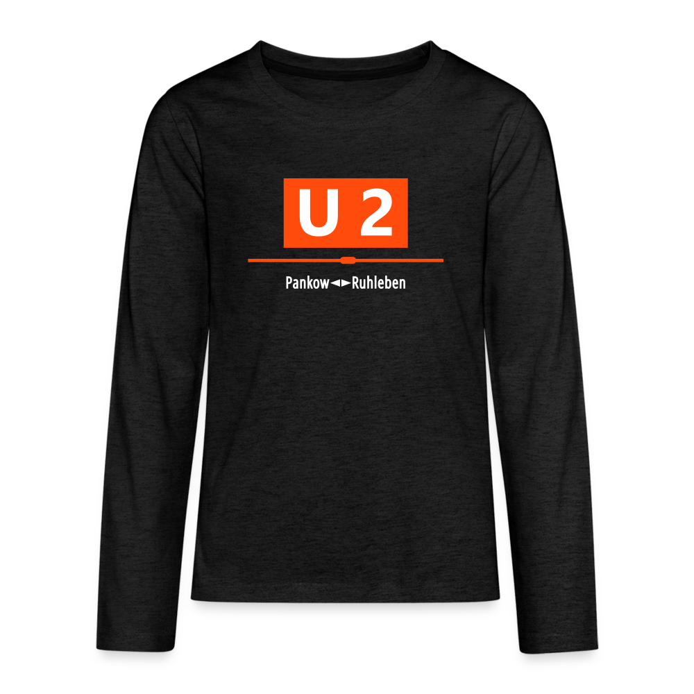 U2 Berlin - Teenager Langarmshirt - charcoal grey